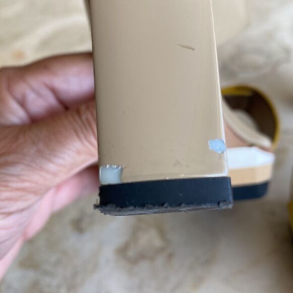 Lanvin Platform Heeled Leather Sandals Made in Italy - Picture 16 of 16